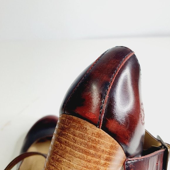 Dr Martens Diva Marlena 8 UK 10 US Leather High Heel Shoes Cherry Red RARE - Picture 9 of 12